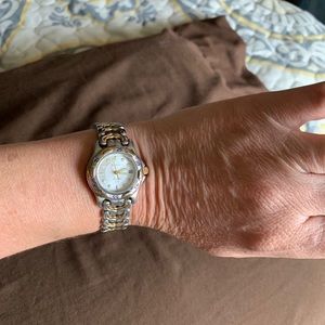 Bulova stainless steel silver/gold toned watch